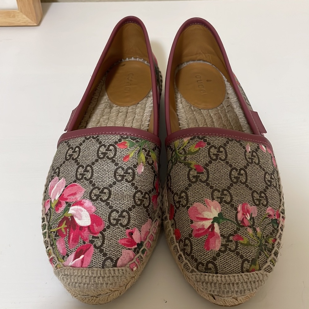 Gucci canvas flat espadrille size 36 1/2 - Picture 11 of 12